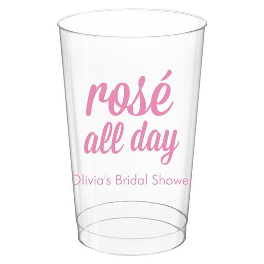Rosé All Day Clear Plastic Cups